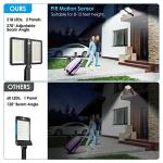 Solar Flood Lights with Motion Sensor, 6000LM