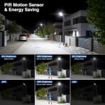 Bright Solar Street Lights with Motion Sensor, 2-Pack