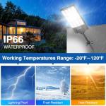 Bright Solar Street Lights with Motion Sensor, 2-Pack