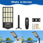 Bright Solar Street Lights with Motion Sensor, 2-Pack