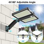 Solar Flood Lights with Motion Sensor, 6000LM