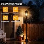 Black Outdoor Lamp Post for Driveways and Gardens
