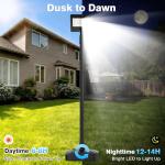 102" Solar Lamp Post with Motion Sensor Lights