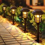 8 Pack Solar Pathway Lights with Auto On/Off