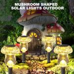 8 Pack Solar Mushroom Lights for Outdoor Decor