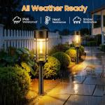 12 Pack Solar Pathway Lights for Yard Landscape