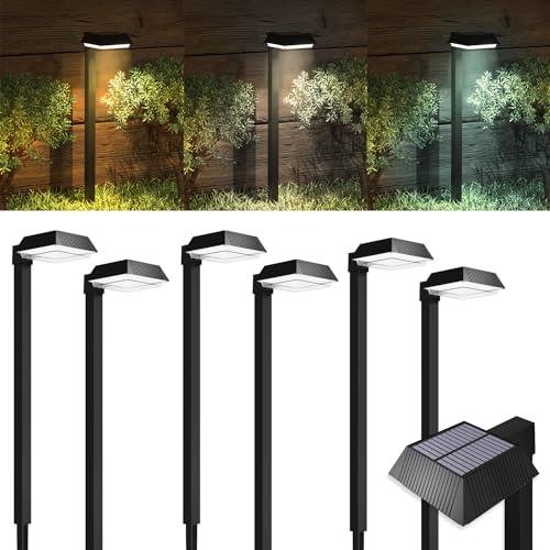 Sunco 6 Pack Solar Path Lights, 100 Lumens