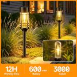 12 Pack Solar Pathway Lights for Yard Landscape