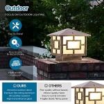 Boilyn Outdoor Waterproof Pillar Lamp in Bronze