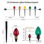 C9 Christmas Pathway Lights - 20 LED Set