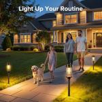 12 Pack Solar Pathway Lights for Yard Landscape