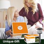 GIGALUMI 12 Pack Waterproof Solar Outdoor Lights