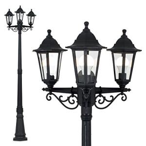 Victorian 2.2m Black Outdoor Lamp Post Light