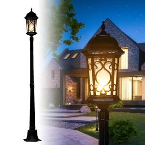 Black Outdoor Lamp Post for Driveways and Gardens