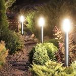 Modern Stainless Steel Garden Lamp Post with Sensor