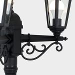 Victorian 2.2m Black Outdoor Lamp Post Light