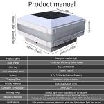 Solar Post Lights with Blue Accent - 4 Pack