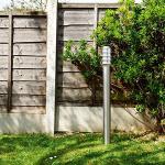 MiniSun Modern Stainless Steel 1m Bollard Light