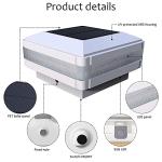 Solar Post Lights with Blue Accent - 4 Pack