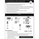 MiniSun Modern Stainless Steel 1m Bollard Light