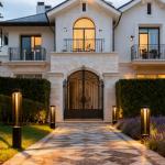 10W Outdoor Bollard Post Lights - Black 80cm