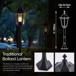 Bowie Outdoor Bollard Light - Matt Black Design