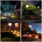 Set of 2 Solar LED Garden Post Lights