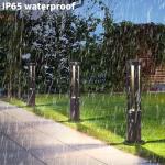 10W Outdoor Bollard Post Lights - Black 80cm