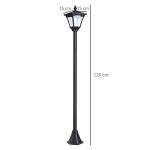 Set of 2 Solar LED Garden Post Lights