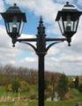 Victorian Double-Headed Garden Lamp Post 2.2m