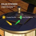Outsunny Solar LED Lamp Post for Outdoors