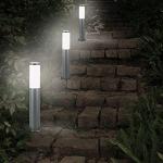 Monzana Dahlia Stainless Steel Garden Bollard Light