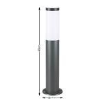 Monzana Dahlia Stainless Steel Garden Bollard Light