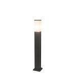 Modern Dark Gray Outdoor Bollard Lamp Post
