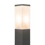 Modern Dark Gray Outdoor Bollard Lamp Post