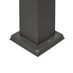 Modern Dark Gray Outdoor Bollard Lamp Post