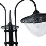Outsunny Solar Lamp Post with Planter - 3 Heads