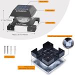 Solar Post Cap Lights – 12 LEDs, Waterproof