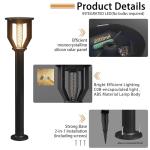 Solar Post Lights for Outdoor Garden Decor