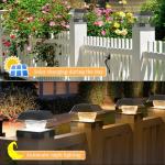 Solar Post Cap Lights – 12 LEDs, Waterproof