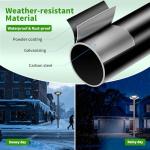 10' Galvanized Steel Outdoor Street Light Pole