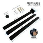 10' Galvanized Steel Outdoor Street Light Pole