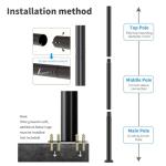 10' Galvanized Steel Outdoor Street Light Pole