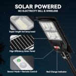 LANGY Solar Street Light 12000 Lumens LED Lamp