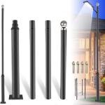 13Ft Adjustable Outdoor Metal Street Lamp Post