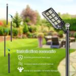 13Ft Adjustable Outdoor Metal Street Lamp Post
