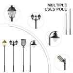 16Ft Tall Solar Street Light Lamp Post