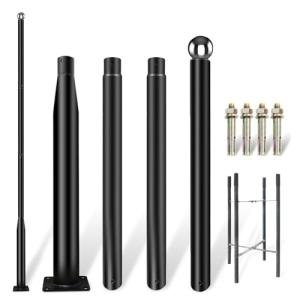 13ft Solar Street Light Pole with Steel Anchors