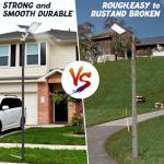 13FT Solar Street Light Pole - Heavy Duty Steel