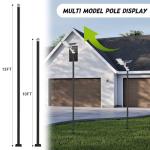 13FT Solar Street Light Pole - Heavy Duty Steel